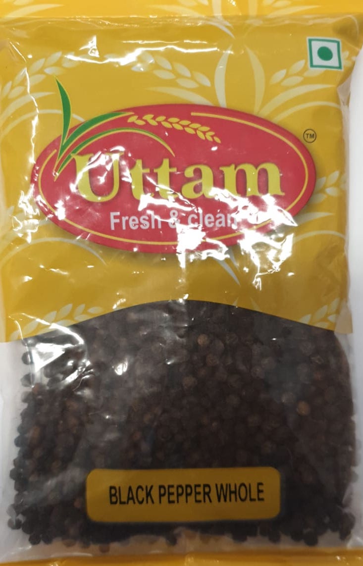 BLACK PEPPER WHOLE UTTAM 100G
