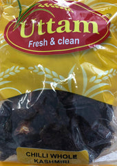 Chilli Whole Kashmiri, Uttam, 100g