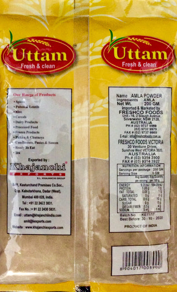 AMLA (GOOSEBERRY) POWDER, UTTAM, 200G