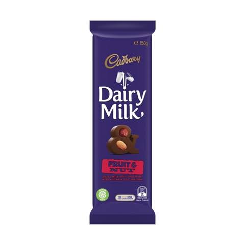CADBURY DAIRY MILK FRUIT & NUT, 180G