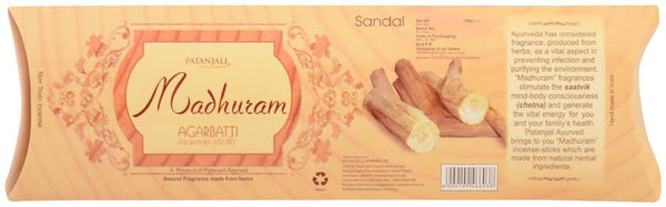 AGARBATTI PATANJALI SANDAL, 28G