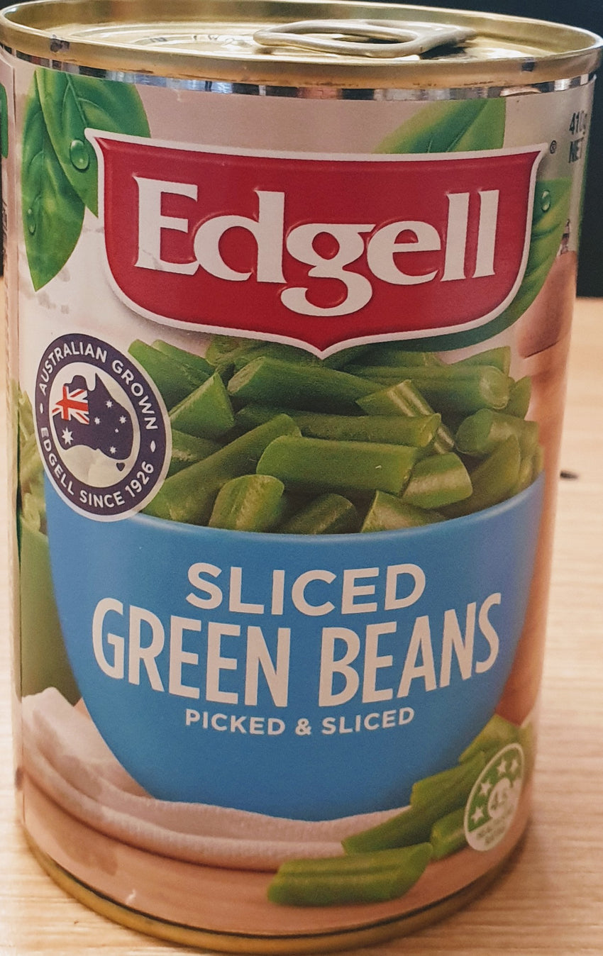 SLICED GREEN BEANS, EDGELL, 410G