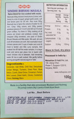 SINDHI BIRYANI MASALA, MDH, 100G