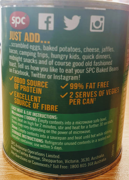 Aussie Made Baked Beans, SPC, 220g