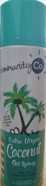COMMUNITY CO OLIVE OIL EXTRA VIRGIN SPRAY 225G