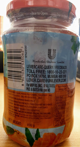 KISSAN MANGO JAM 490G
