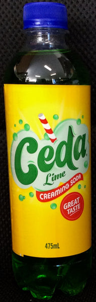 CEDA LIME CREAMING SODA, 475 ML