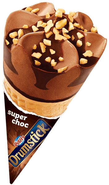 PETERS DRUMSTICK SUPER CHOC ICE CREAM, 81G