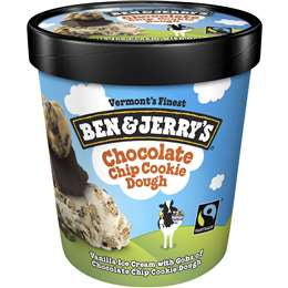 CHOCOLATE CHIP COOKIE DOUGH,  BEN & JERRY, 458ML