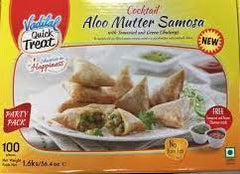 Aloo Mutter Cocktail Samosa, Vadilal 100pcs