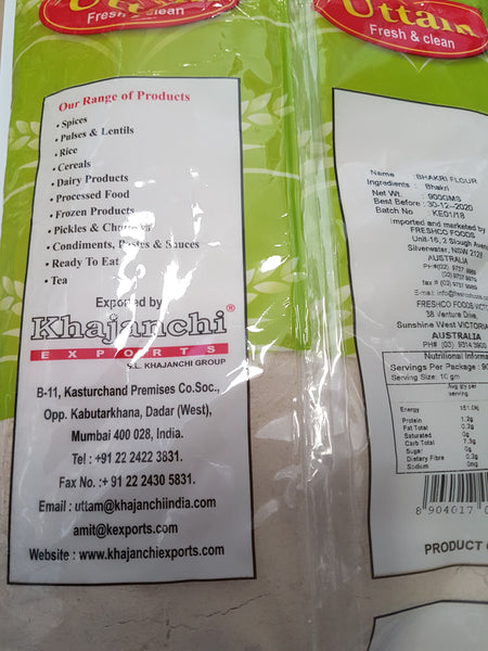 BHAKRI FLOUR 900G UTTAM