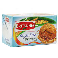 Digestive Sugar Free Biscuits, Britannia 350g