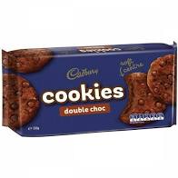 CADBURY COOKIES DOUBLE CHOC 156G