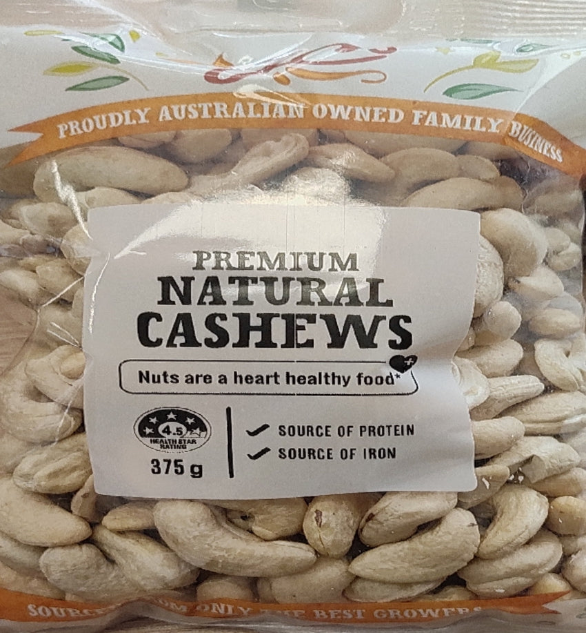 NATURAL CASHEW, JC, 375G
