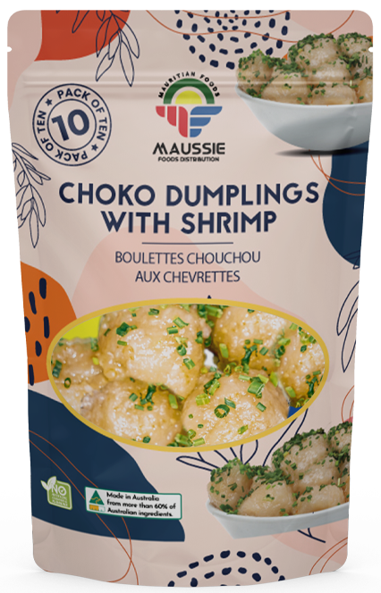 Frozen Choko Dumpling with Shrimp, Maussie