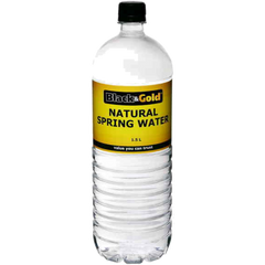 Spring Water, Black & Gold, 6x1.5L