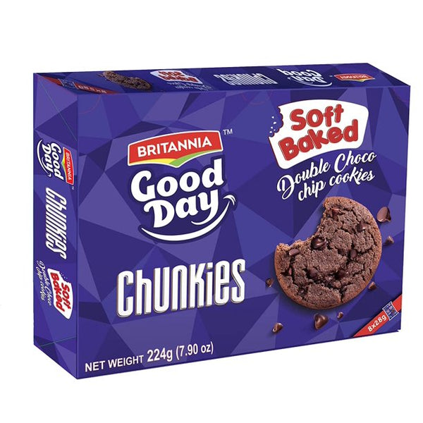 Soft Double Chocochip Cookies, Britannia 224g