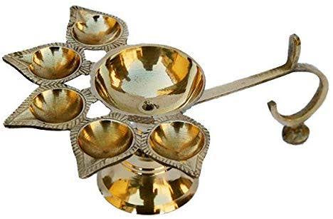 BRASS PANCH DIYA AARTI