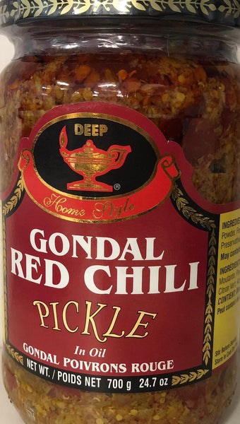 GONDAL RED CHILLI PICKLE, DEEP 700G