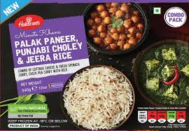 PALAK PANEER, CHOLEY & JEERA RICE THALI, HALDIRAM, 340G