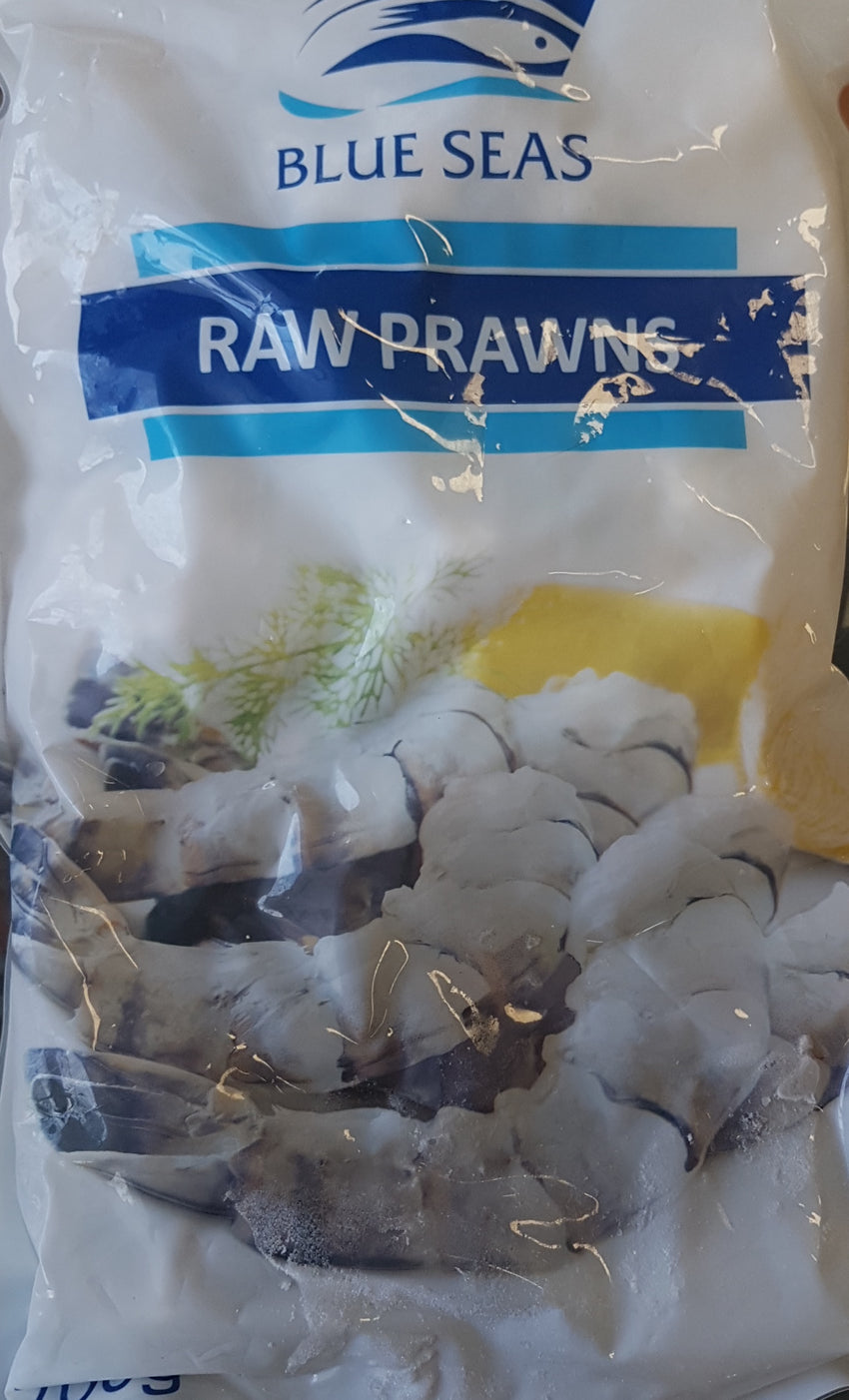 Raw Prawns Frozen, Blue Seas, 700g
