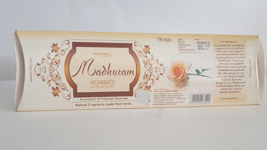 ROSE AGARBATTI, PATANJALI, 28G