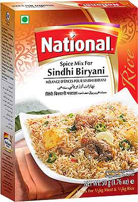 Sindhi Biryani Masala, National 50g