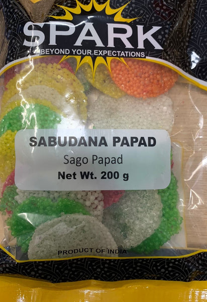 SAGO (SABUDANA) PAPAD COLOUR, SPARK, 200G
