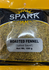 ROASTED FENNEL (TURMERIC AND SALTED) SEEDS, SPARK 100G