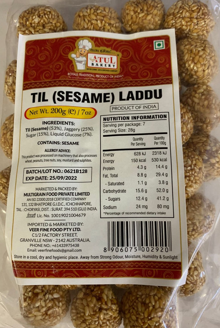 Til (Sesame) Laddu, Atul 200g