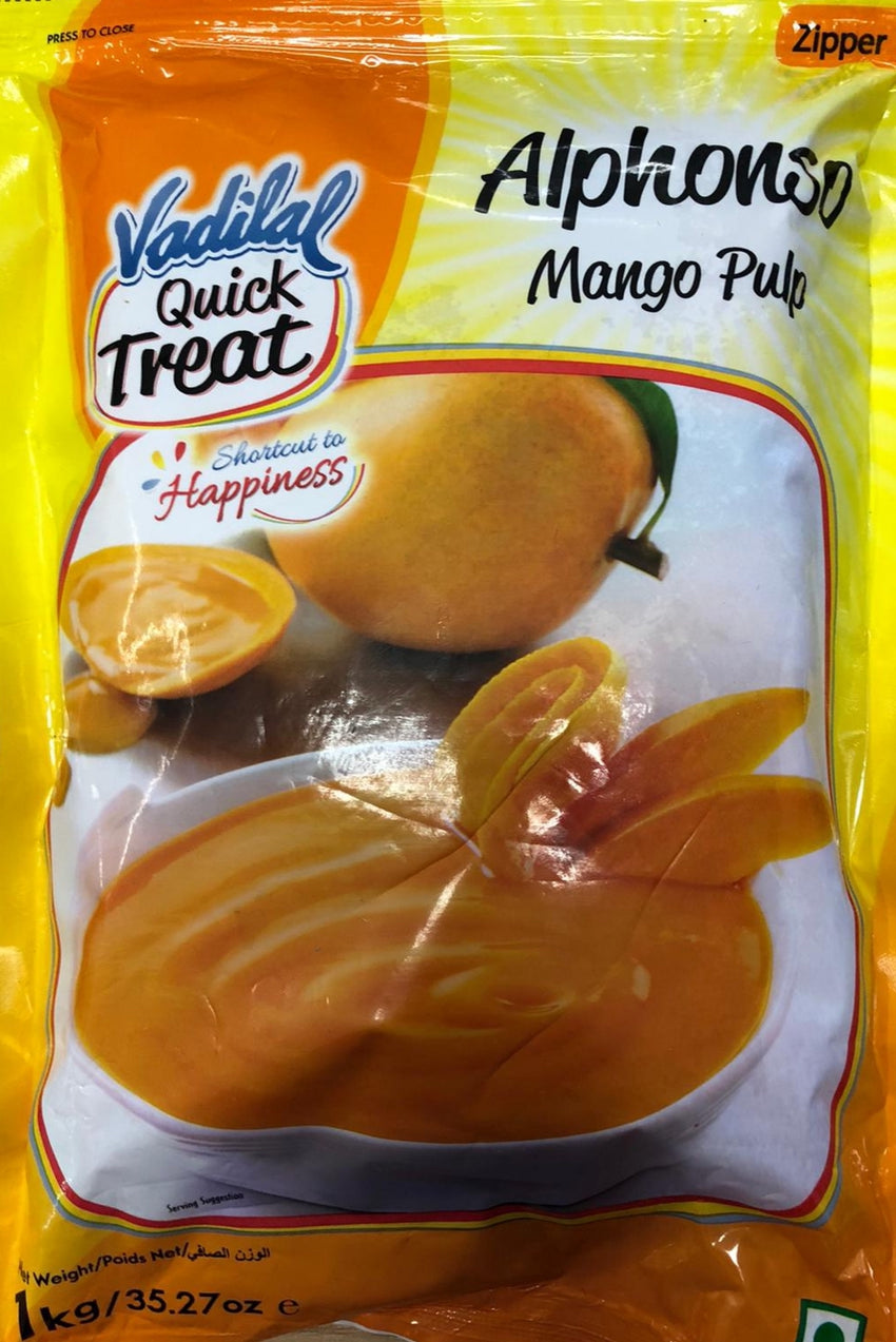 Frozen Alphonso Mango Pulp, Vadilal 800g