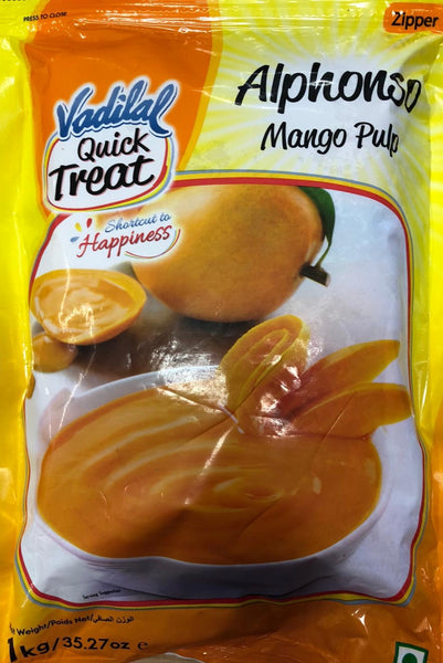 Frozen Alphonso Mango Pulp, Vadilal 800g
