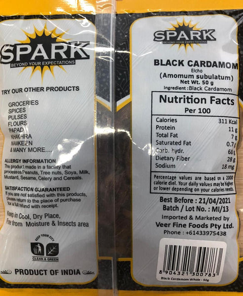 Cardamom Black, Spark 50g