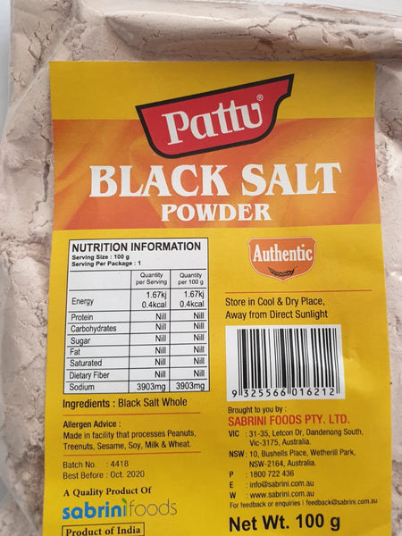 BLACK SALT POWDER PATTU 100G