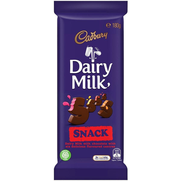 CADBURY DAIRY MILK SNACK 180g