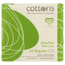 COTTONS PAD ULTRA THIN WITH REGULAR WINGS 14PK