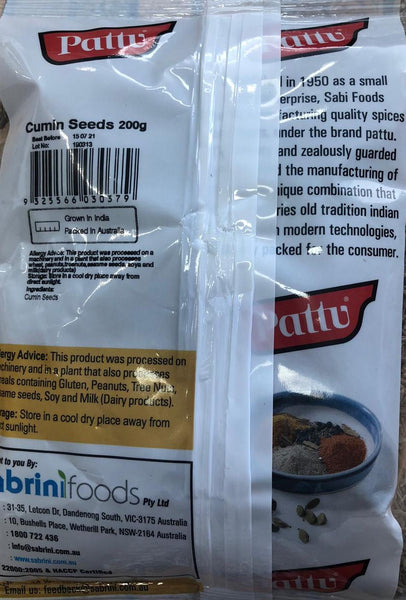 Cumin Seeds, Pattu, 200g