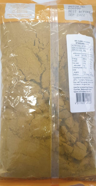 CURRY POWDER STANDARD, MAHARAJAH’S CHOICE, 500G