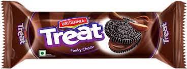 Treat Funky Choco Biscuits, Britannia 100g