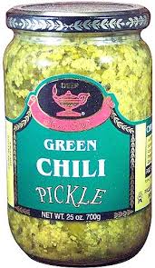 GREEN CHILLI PICKLE, DEEP 700G