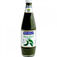 GREEN CHILLI SAUCE, MITCHELL'S  800G