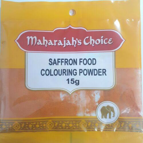 Saffron Food Colour Powder, Maharajah's Choice 15g