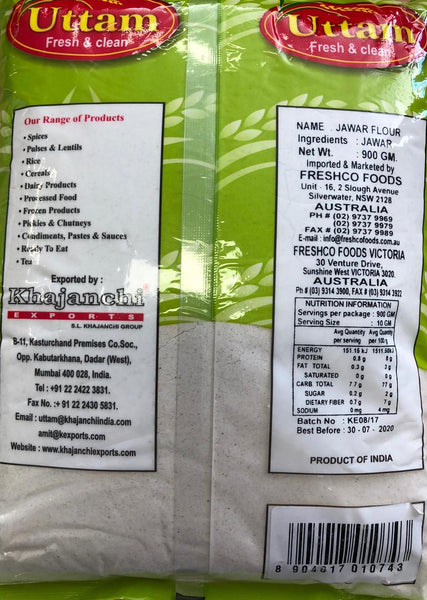 JAWAR ( SORGHUM)FLOUR 900G UTTAM