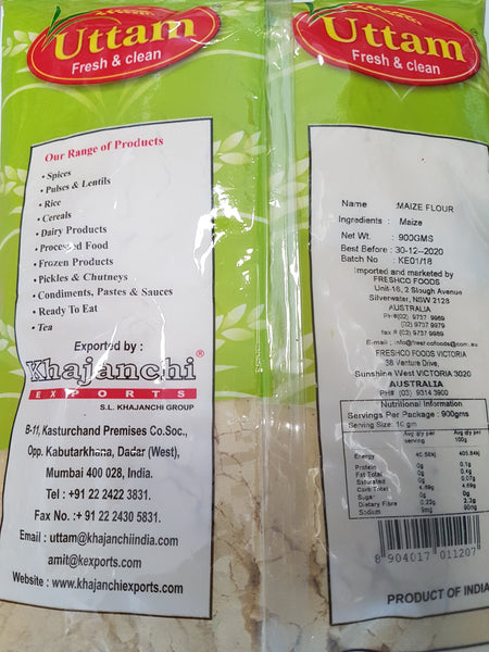 MAIZE FLOUR YELLOW, UTTAM 900g