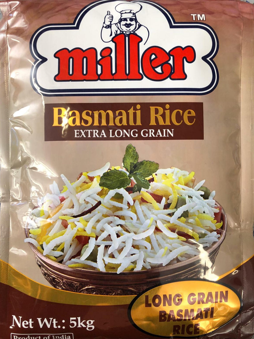 Basmati rice, Extra Long Grain, Miller 5kg