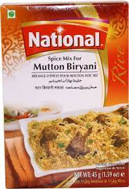 Mutton Biryani Masala, National 45g