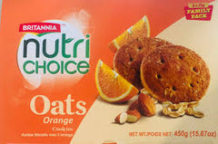 Nutri Choice Oats Orange Cookies, Britannia 450g