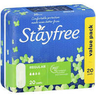 STAYFREE PADS REGULAR 20PK
