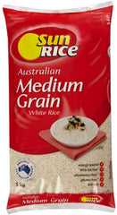 Medium Grain White rice, Sunrice 5kg