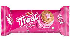 BRITANNIA TREAT BUZZY STRAWBERRY 120G